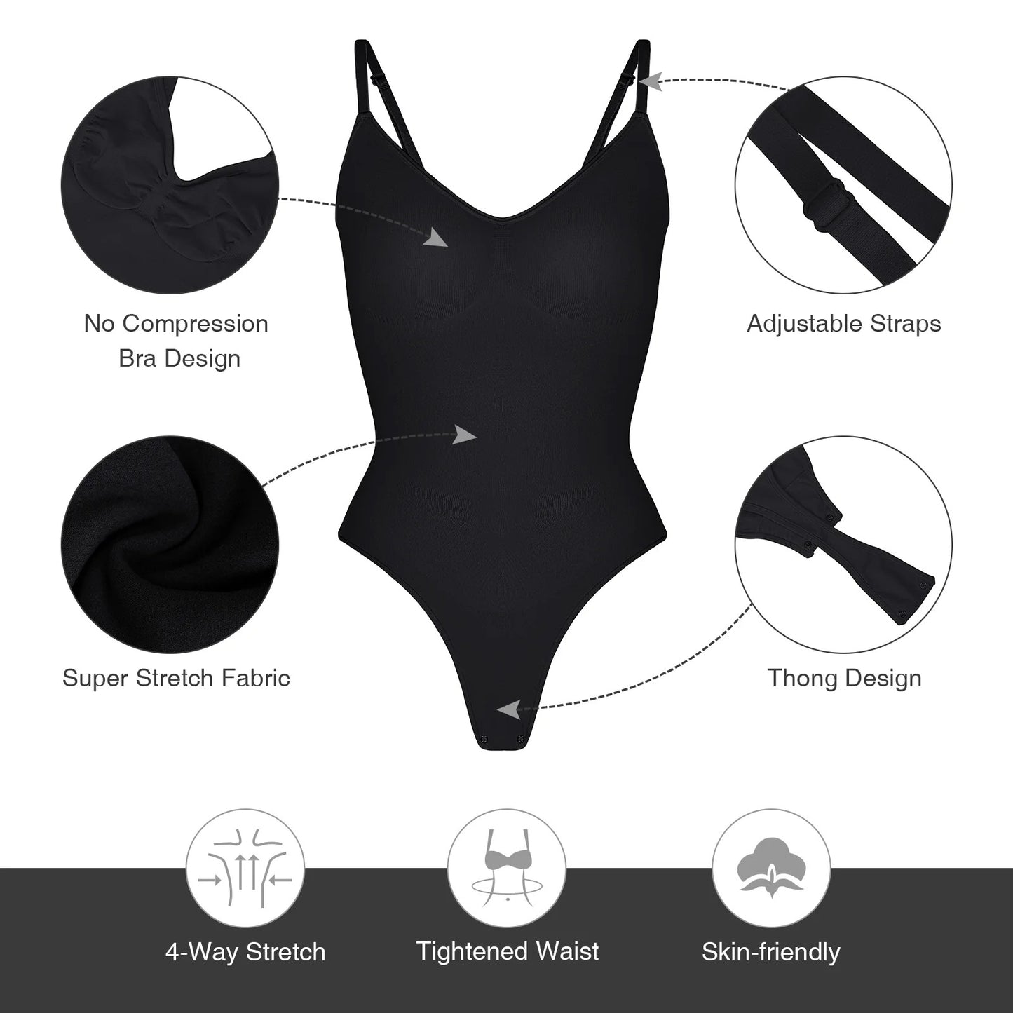 PureShape™ Thong Bodysuit